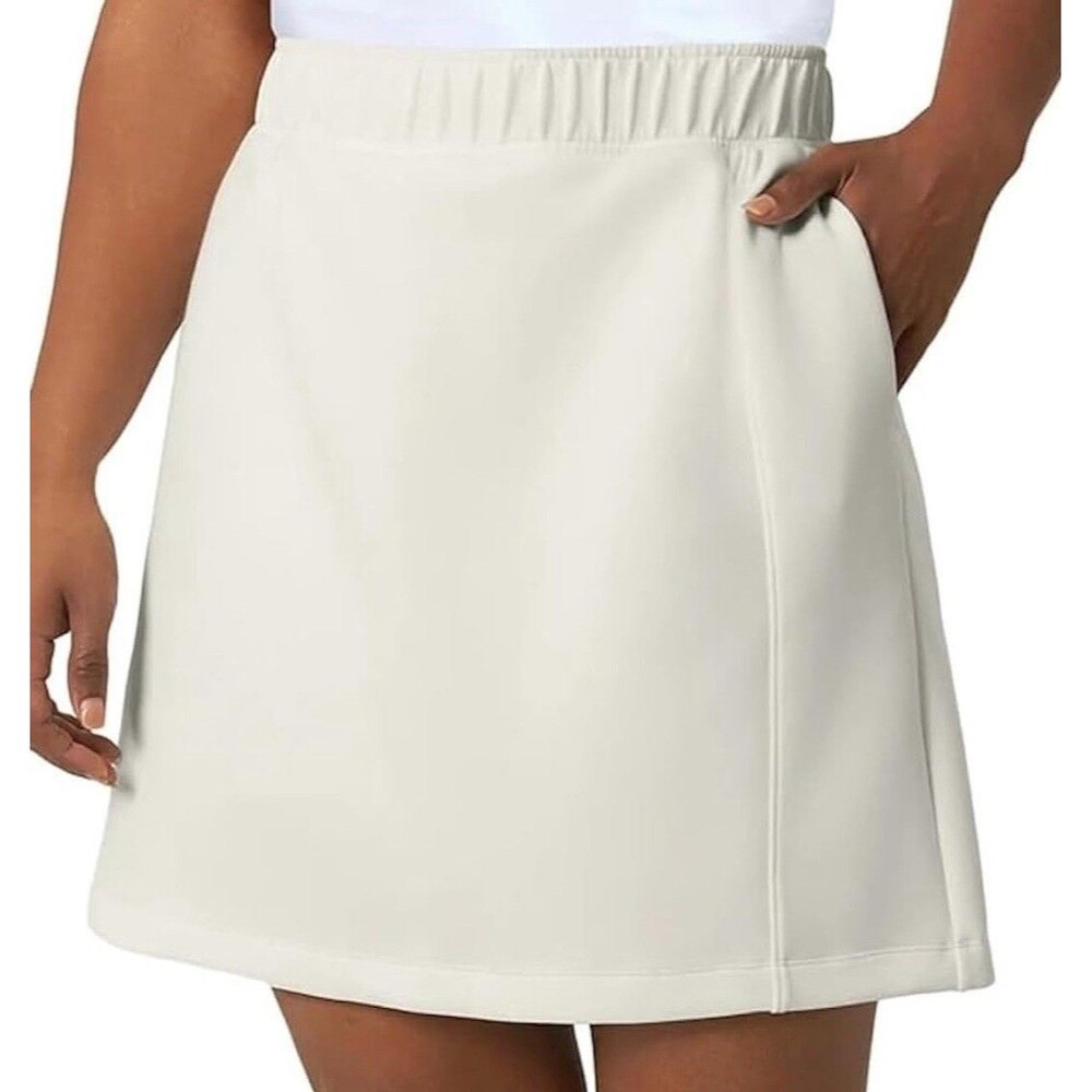 Mondetta Women’s High-Rise Walking Short Skort Tencel White Size XL NEW Tennis